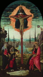 Votive Altarpiece: the Trinity, the Virgin, St. John and Donors