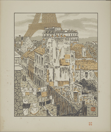 版画集『エッフェル塔三十六景』：ベートーヴェン通り|アンリ