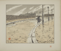 パリの風景 パリの風景 絵画 油彩画 パスカル（フランス） 「パリの街