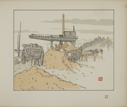 版画集『エッフェル塔三十六景』：グルネル河岸より|アンリ