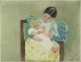 裸足の子ども|メアリー・カサット |所蔵作品検索｜国立西洋美術館