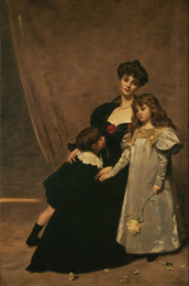 母と子（フェドー夫人と子供たち）|エミール=オーギュスト・カロリュス