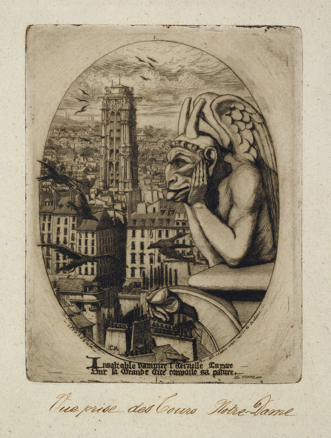 パリの銅版画』：吸血鬼|シャルル・メリヨン |所蔵作品検索｜国立西洋