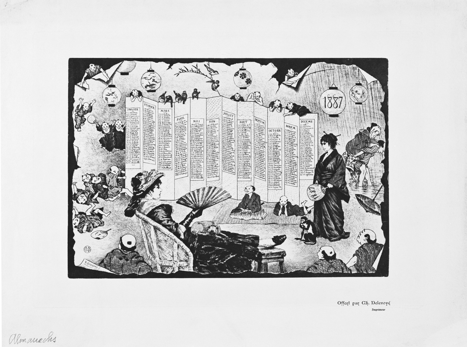 1887年の暦|アンリ・ゲラール |所蔵作品検索｜国立西洋美術館