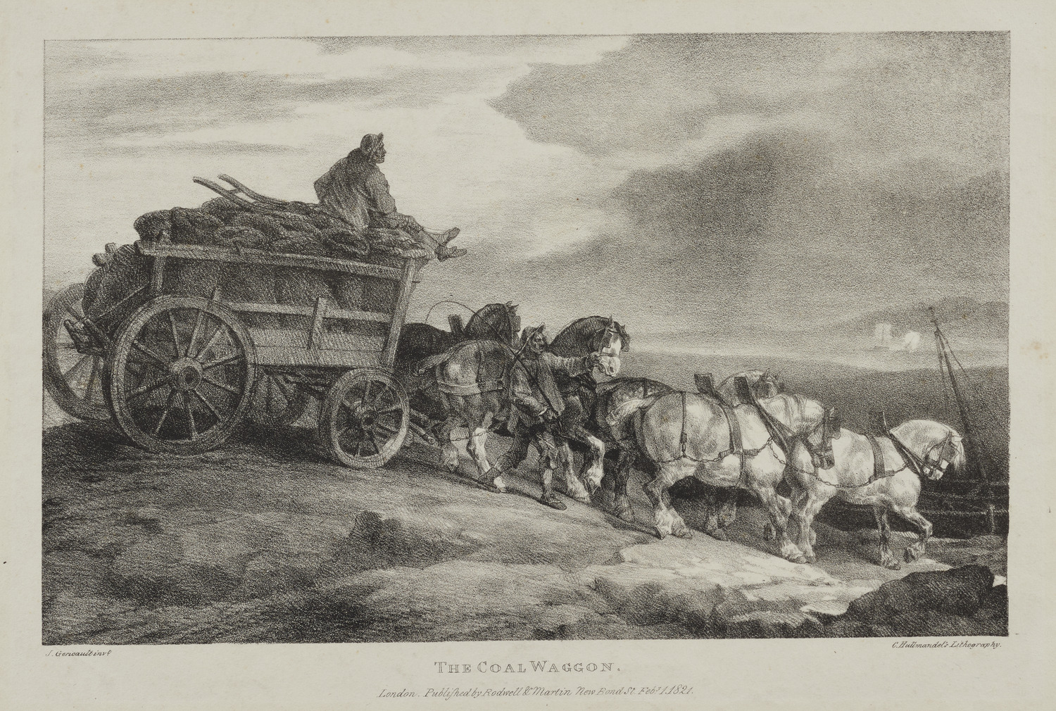 石炭を運ぶ荷車|テオドール・ジェリコー |所蔵作品検索｜国立西洋美術館